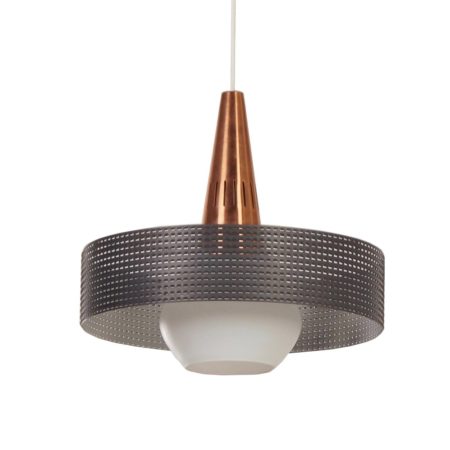 Perforated Vintage Pendant in the style of Pilastro and Mategot - 1960s
