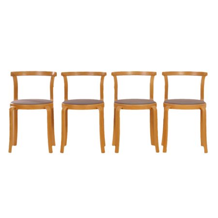 Danish Dining Chairs by THYGSEN & SØRENSEN  for Magnus Olesen, 1981s | set of four