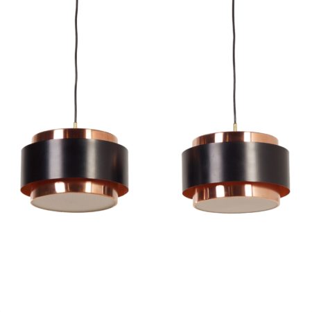 Pair of Saturn Pendant Lamps by Jo Hammerborg for Fog & Morup, 1966