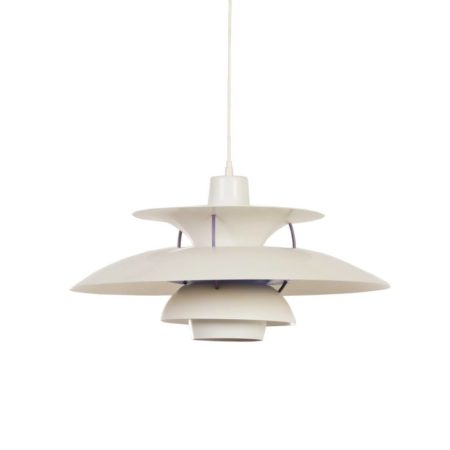 PH 5 Hanging Lamp by Poul Henningsen for Louis Poulsen, 1958 - White