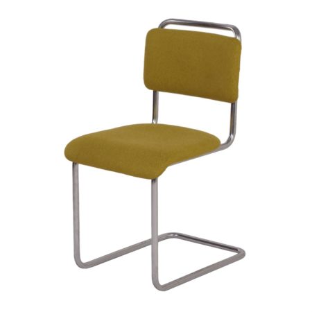 Gispen 101 Chair by W.H. GISPEN, 1930s - New Green Ploeg Fabric