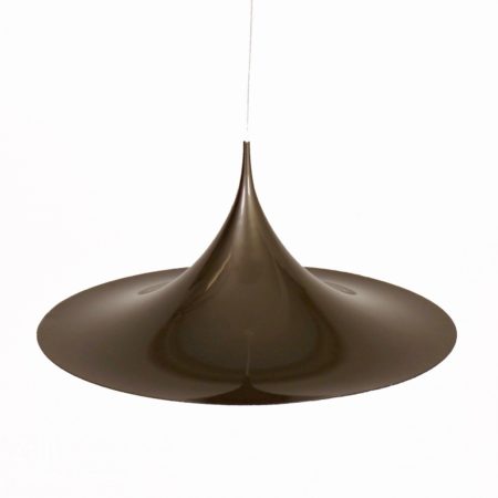 Silver Grey Semi Pendant by Bonderup & Thorup for Fog & Morup, 1967 - 59 cm