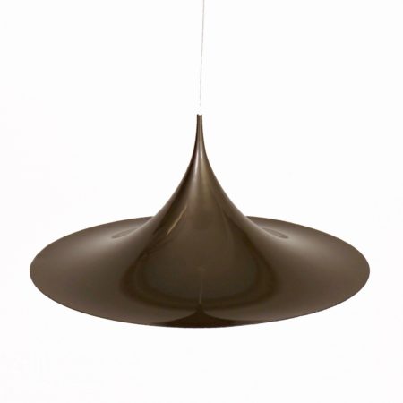 Silver Grey Semi Pendant by Bonderup & Thorup for Fog & Morup, 1967 – 59 cm