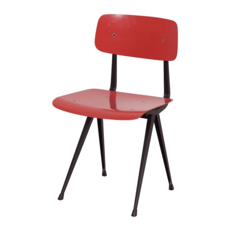 Rose Red Result Chair by Friso Kramer and Wim Rietveld for Ahrend the Circel, 1958