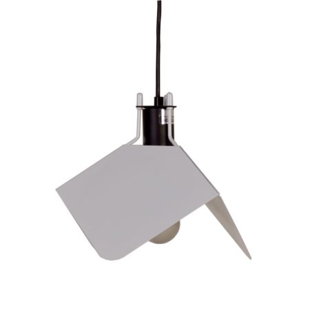 Triedro Hanging Lamp by Joe Colombo for Stilnovo, 1970 - White