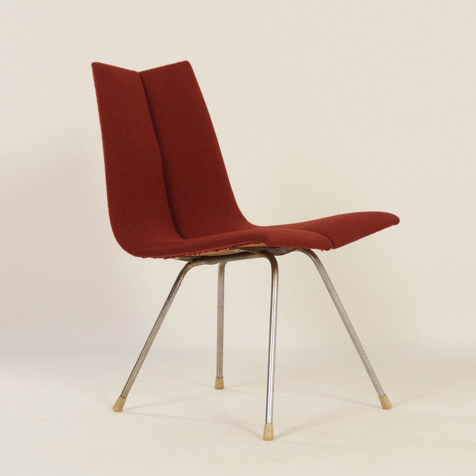 Vintage Ga Chair By Hans Bellmann For Horgenglarus 1955 Red