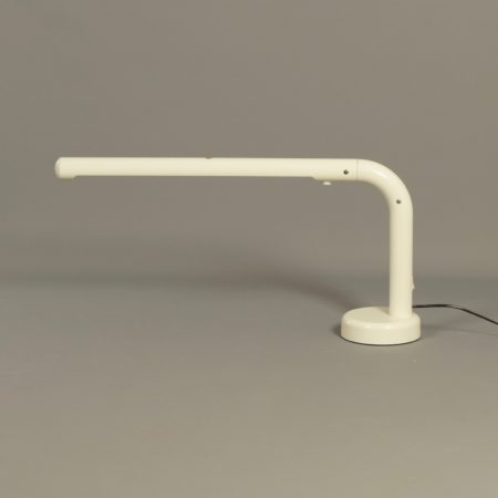 White Tube Desk Lamp by Anders Pehrson for Atelje Lyktan, 1970s