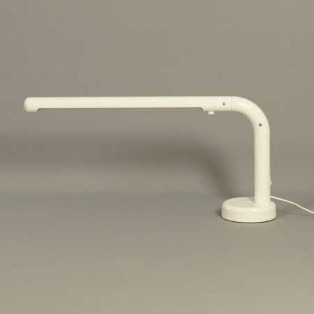 White Tube Desk Lamp by Anders Pehrson for Atelje Lyktan, 1970s