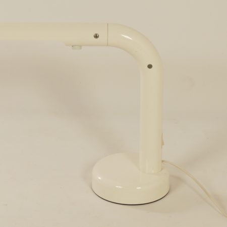 White Tube Desk Lamp by Anders Pehrson for Atelje Lyktan, 1970s