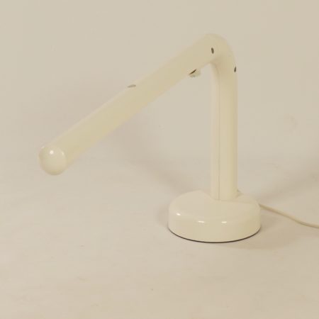 White Tube Desk Lamp by Anders Pehrson for Atelje Lyktan, 1970s