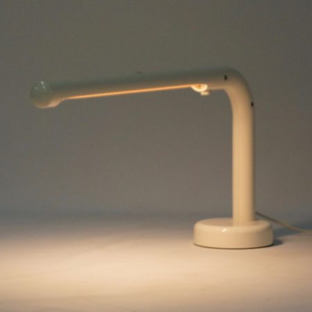 White Tube Desk Lamp by Anders Pehrson for Atelje Lyktan, 1970s