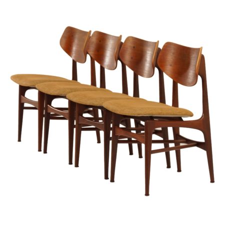 Teak Dining Chairs HAMAR by Louis van Teeffelen for Wébé, 1960s