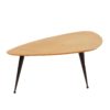 Kidney-shaped coffee table by Paul Kingma from the 1990s, in natural stone and gemstones