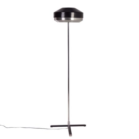 Black Chrome Floorlamp by Hagoort Lamps, 1960s