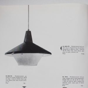 Rare Hiemstra Evolux Hanging Lamp, 1960s