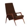 Armchair SZ25/SZ80 by Hein Stolle for ‘t Spectrum, 1959 – Wenge Wood, Grey-White Ploeg Fabric