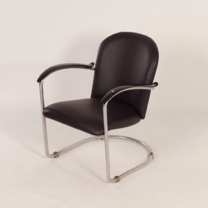 414 Ladies Armchair by W.H. Gispen for Gispen, 1930s | Re-upholstered
