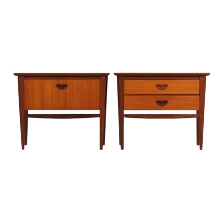 Louis van Teeffelen Nightstands in Teak by Wébé, 1960s