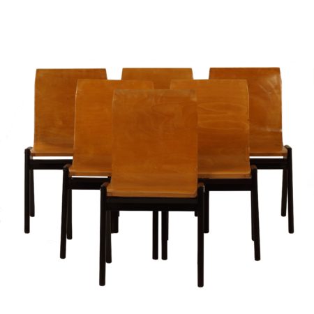 Beech Dining Chairs by Roland Rainer, 1956 - Set of 6