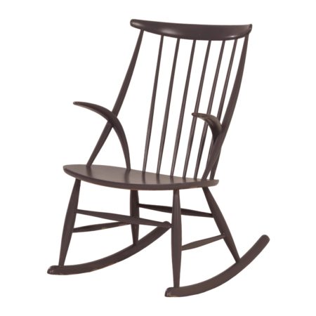 Rocking Chair IW3 by Illum Wikkelsø for Niels Eilersen, Denmark 1950s