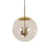 Glass Ceiling Lamp LJS 970 from Lindner Bamberg, ca. 1955