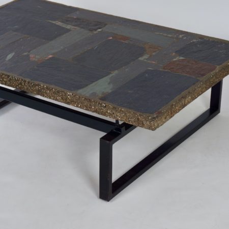 Brutalist Coffee Table with Mosaic by Paul Kingma, 1970s