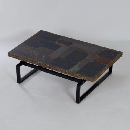 Brutalist Coffee Table with Mosaic by Paul Kingma, 1970s