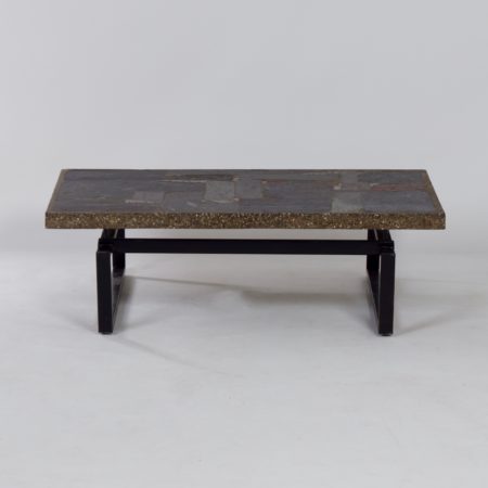 Brutalist Coffee Table with Mosaic by Paul Kingma, 1970s