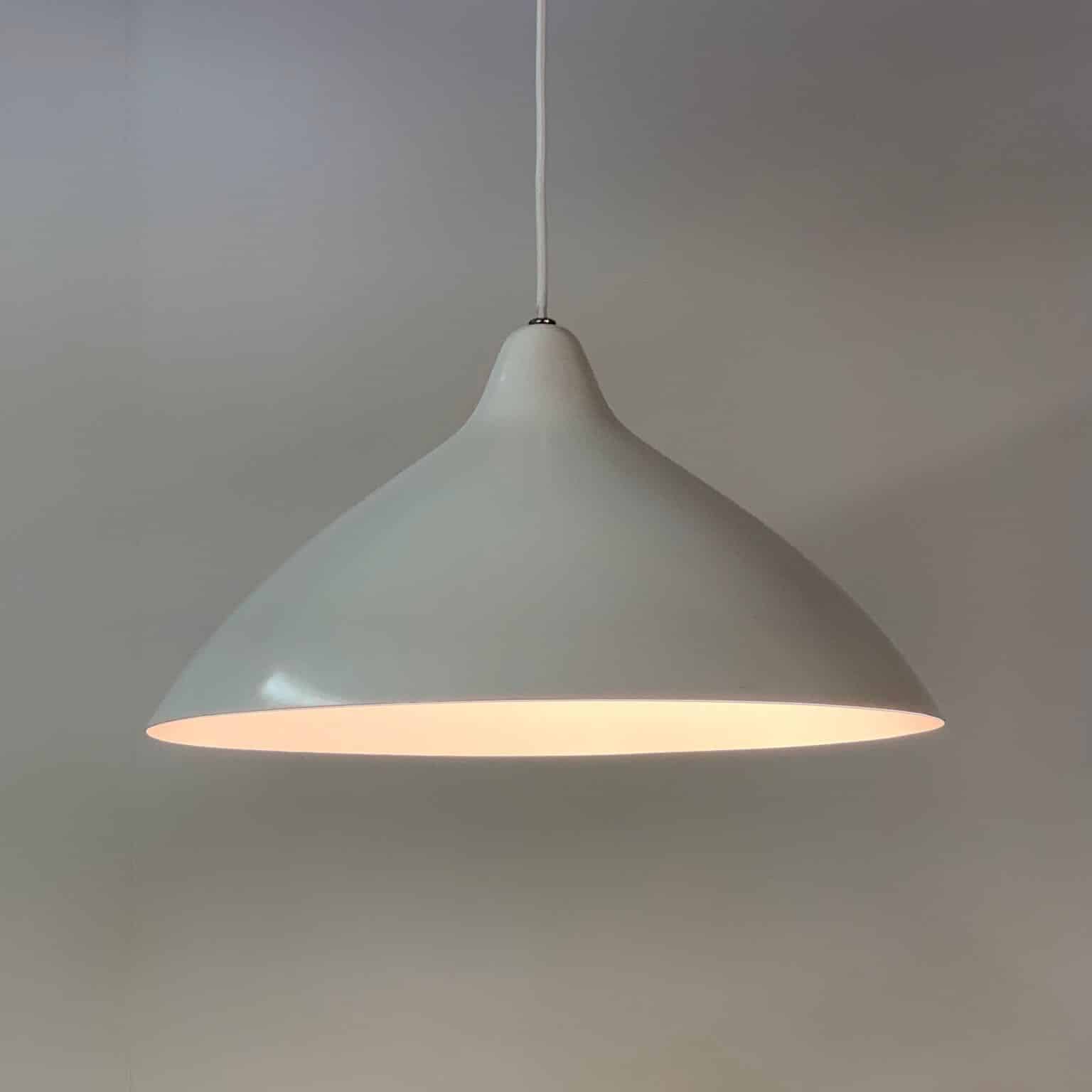 White Pendant by Lisa Johansson – Pape for Orno, Finland, 1950s