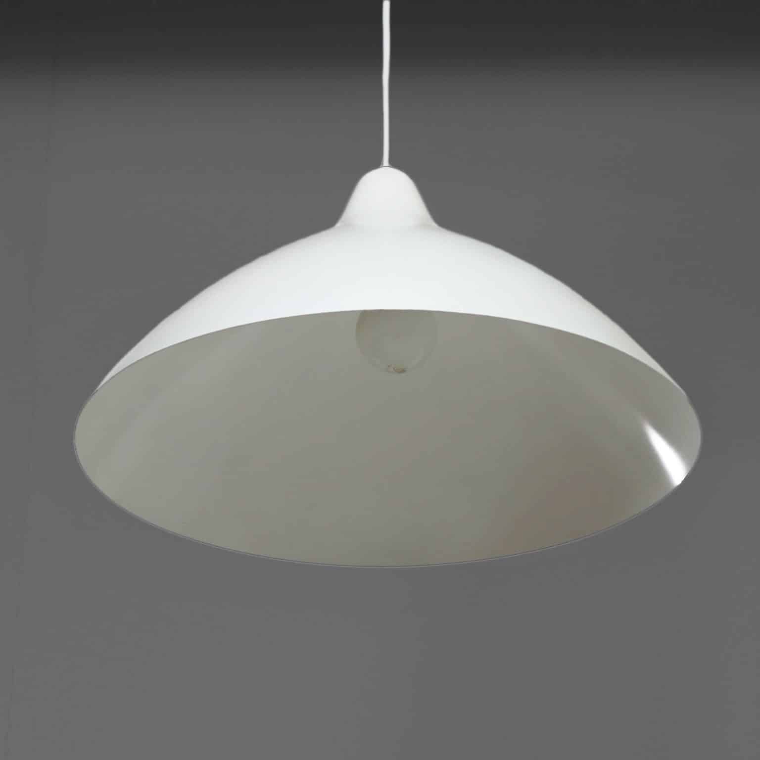 White Pendant by Lisa Johansson – Pape for Orno, Finland, 1950s