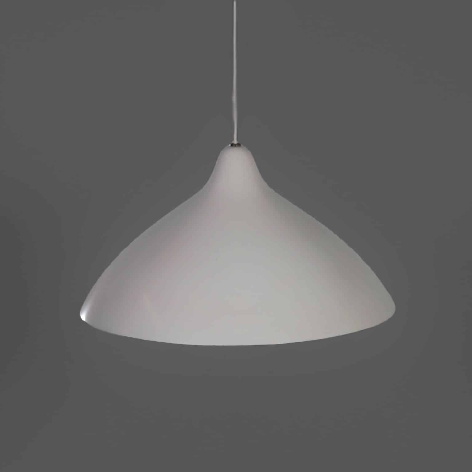White Pendant by Lisa Johansson – Pape for Orno, Finland, 1950s