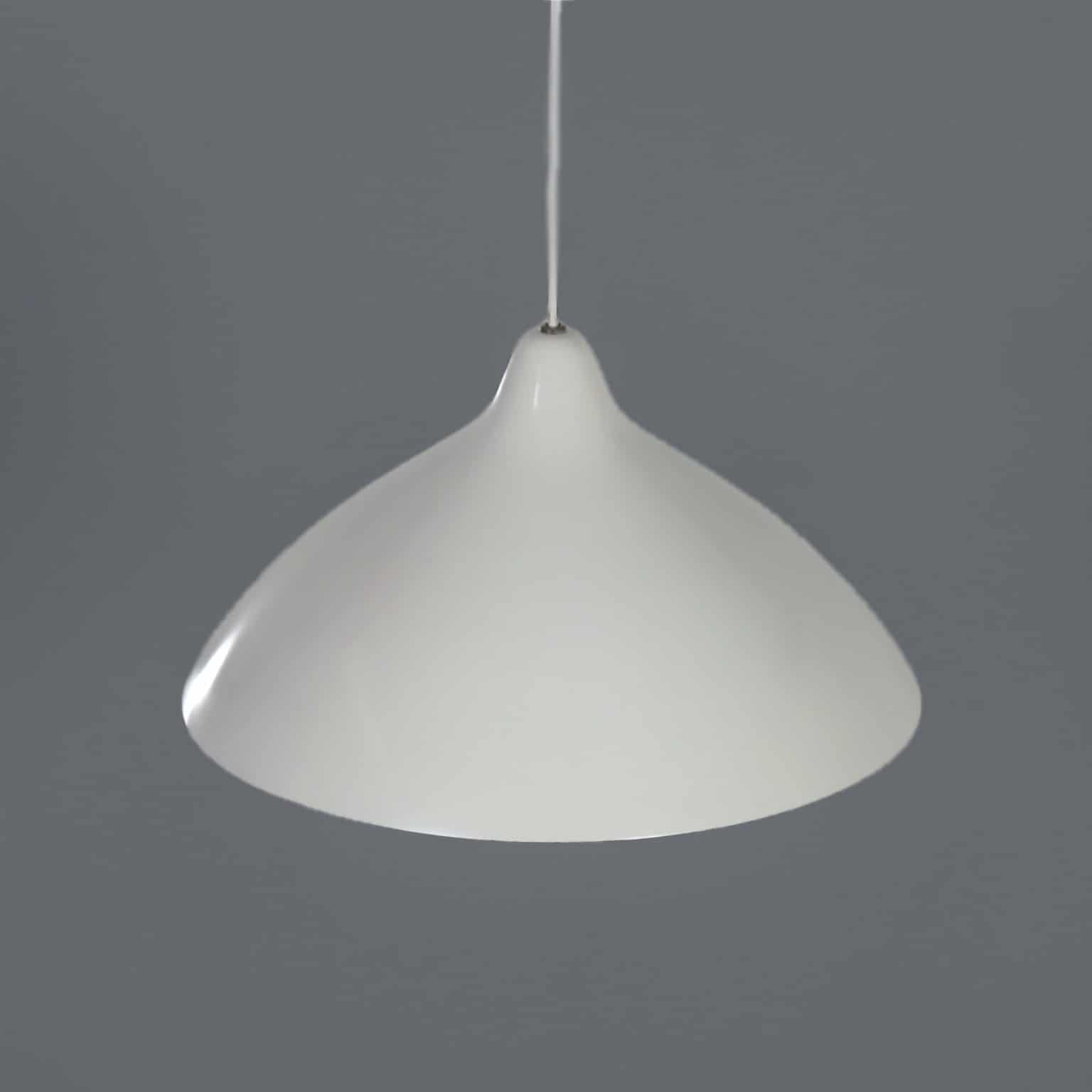 White Pendant by Lisa Johansson – Pape for Orno, Finland, 1950s