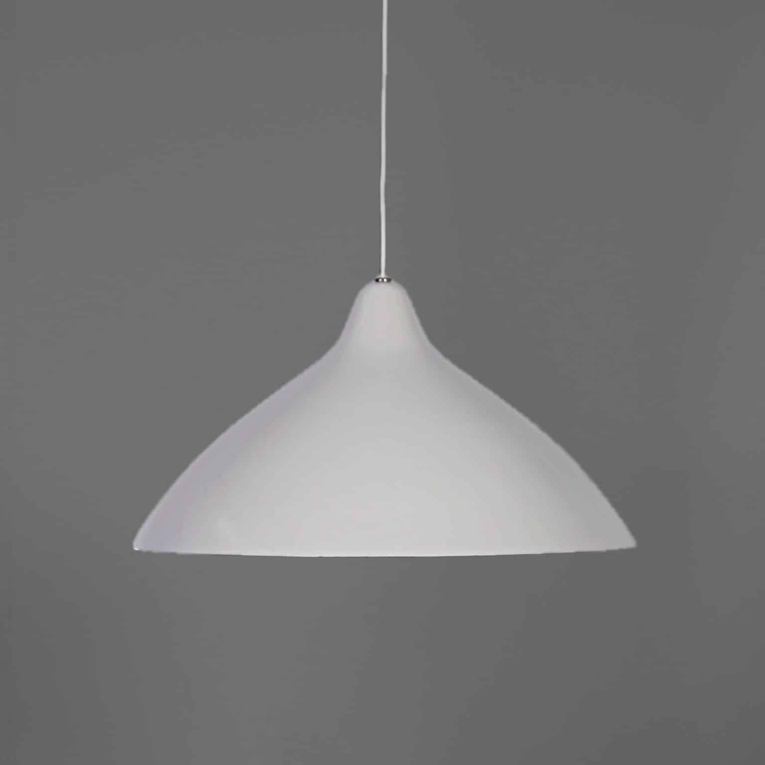 White Pendant by Lisa Johansson – Pape for Orno, Finland, 1950s