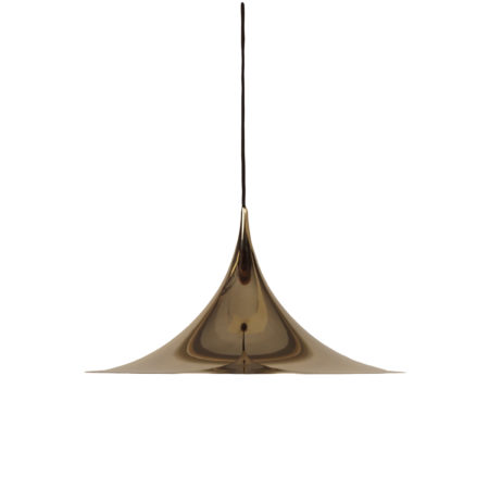 Brass Semi Pendant by Bonderup and Thorup for Fog Morup, 1960s | 47 cm