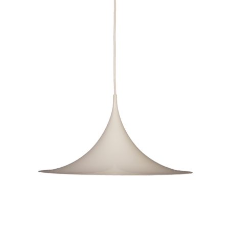 White Semi Pendant by Bonderup and Thorup for Fog Morup, 1960s | 47 cm