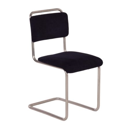 101 Chair with New Blue Fabric by GISPEN, 1930s
