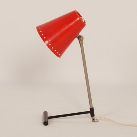 Red Bambi Table Lamp by Floris Fiedeldij for Artimeta, 1950s.