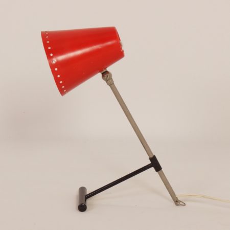 Red Bambi Table Lamp by Floris Fiedeldij for Artimeta, 1950s.