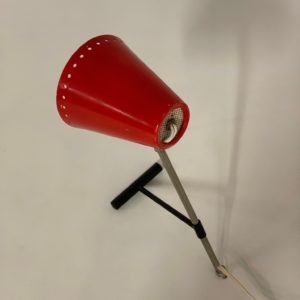 Red Bambi Table Lamp by Floris Fiedeldij for Artimeta, 1950s.