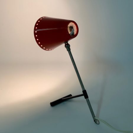 Red Bambi Table Lamp by Floris Fiedeldij for Artimeta, 1950s.