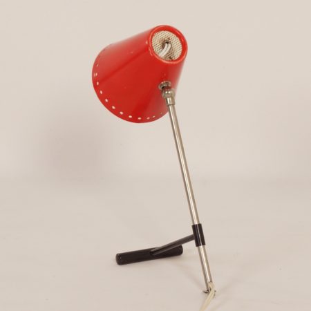 Red Bambi Table Lamp by Floris Fiedeldij for Artimeta, 1950s.