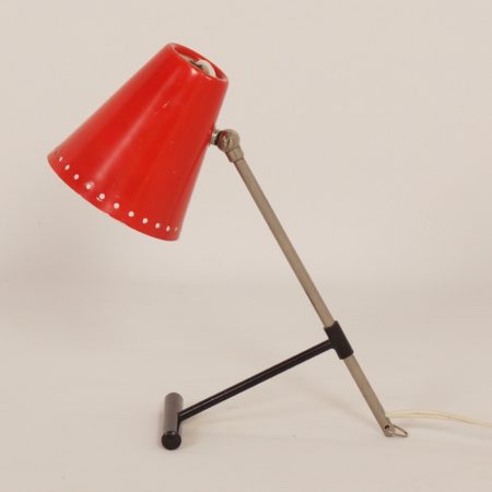 Red Bambi Table Lamp by Floris Fiedeldij for Artimeta, 1950s.