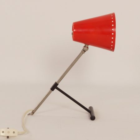 Red Bambi Table Lamp by Floris Fiedeldij for Artimeta, 1950s.