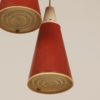 Red Perfolux Pendant by N. Hiemstra for Hiemstra Evolux, 1950s