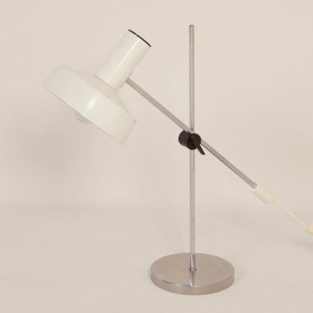 White Desk Lamp by J. Hoogervorst for Anvia, 1960s