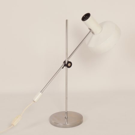 White Desk Lamp by J. Hoogervorst for Anvia, 1960s