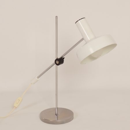 White Desk Lamp by J. Hoogervorst for Anvia, 1960s