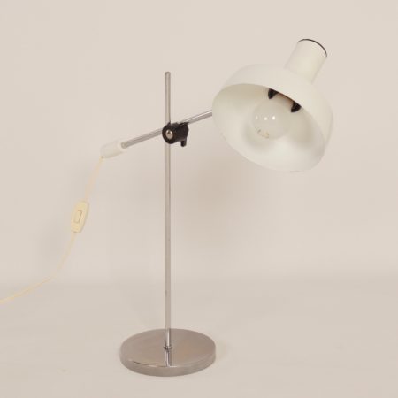 White Desk Lamp by J. Hoogervorst for Anvia, 1960s