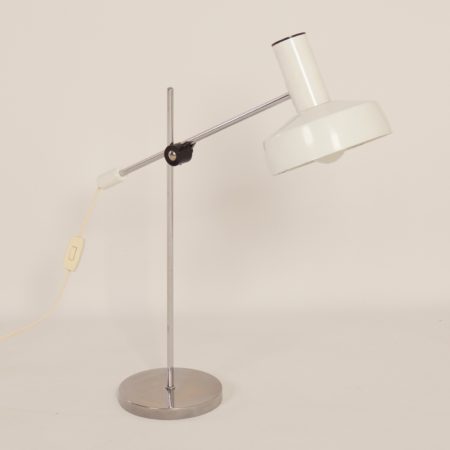 White Desk Lamp by J. Hoogervorst for Anvia, 1960s