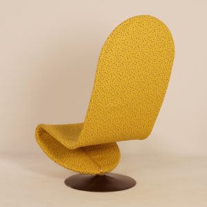 Yellow 123 Chair by Verner Panton for Fritz Hansen, 1970s